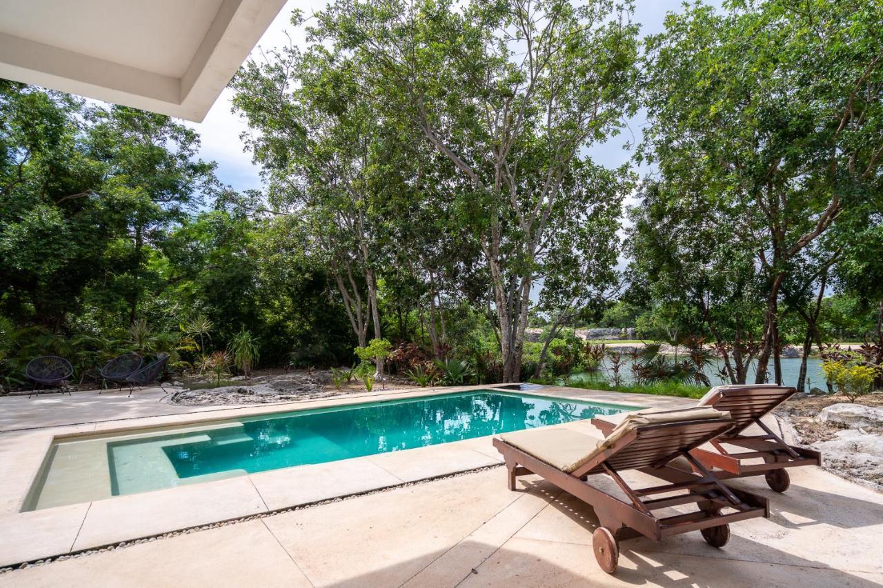 Tulum Country Club Private Villa With Pool 18 People Bagian luar foto